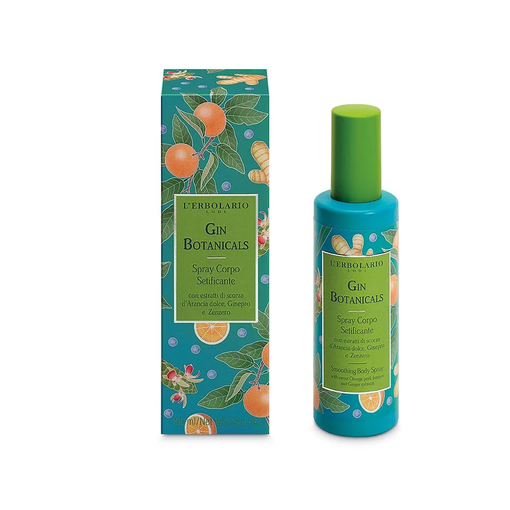 Спрей для тела смягчающий Gin Botanicals, L'Erbolario, 100 мл, Цитрус
