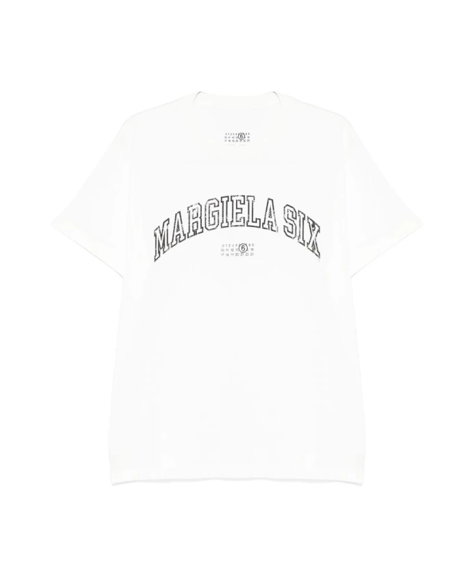 

Футболка с круглым вырезом Mm6 Maison Margiela, белый