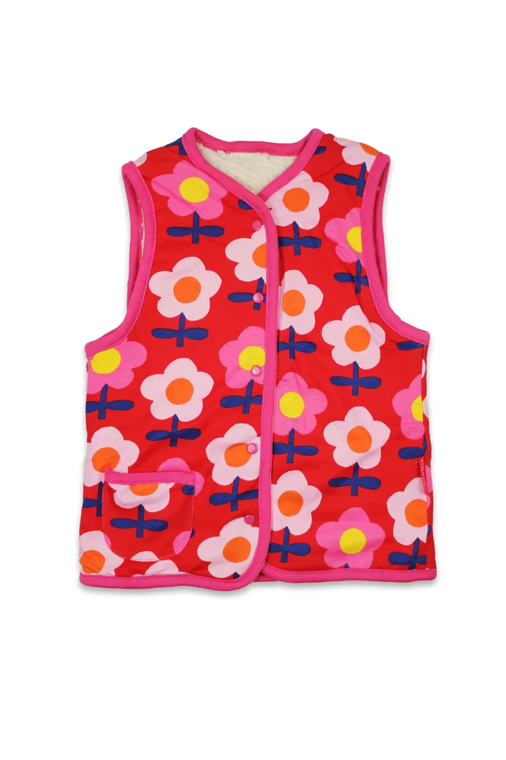 Детский жилет с цветочным принтом Flower Print Reversible Toby Tiger, Multi