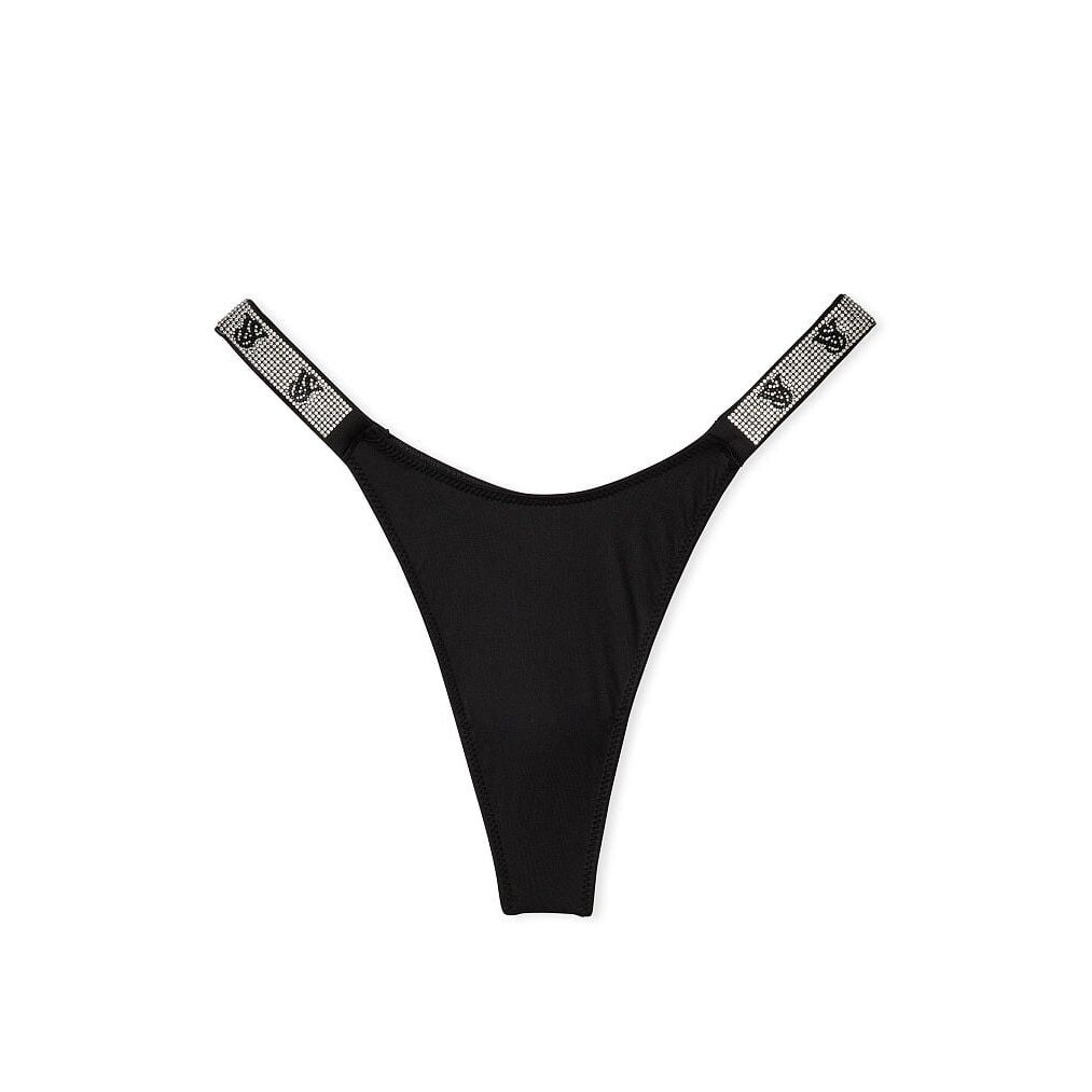 

Трусы Victoria's Secret Very Sexy Double Shine Strap Smooth Thong, черный