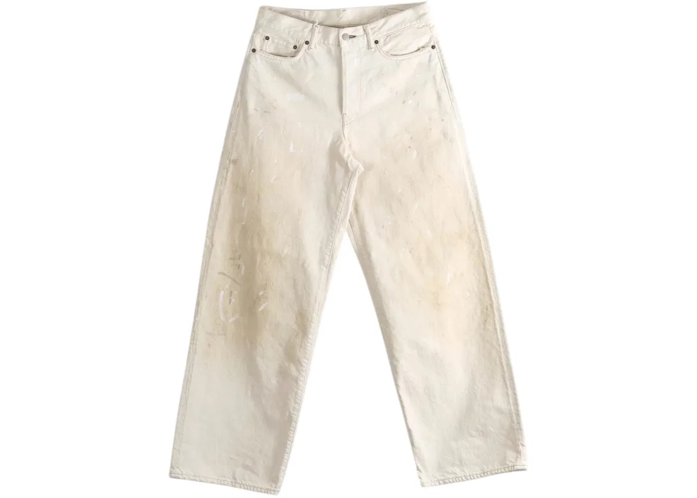 Мужские джинсы прямого кроя Acne Studios, White