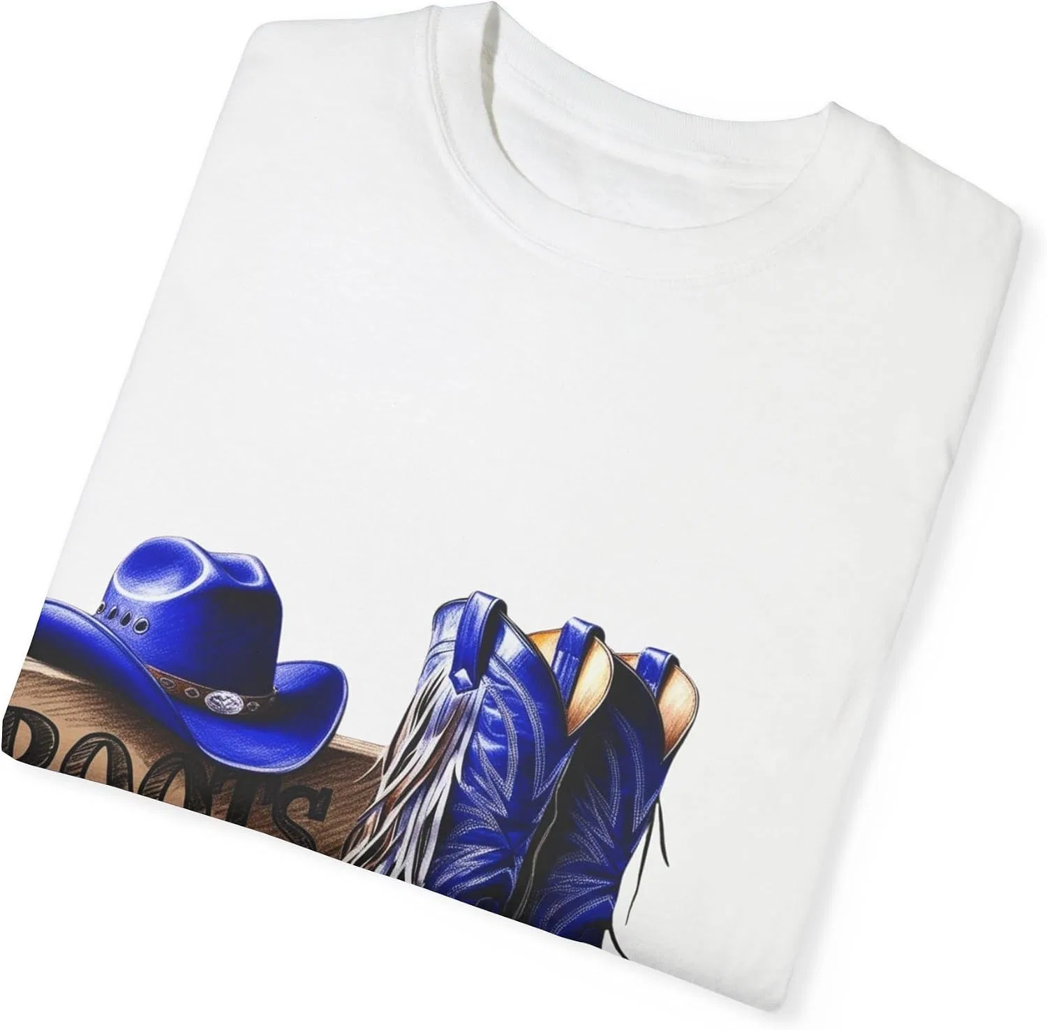 Женская футболка с принтом Boots on the Ground Comfort Colors, White — фото 3