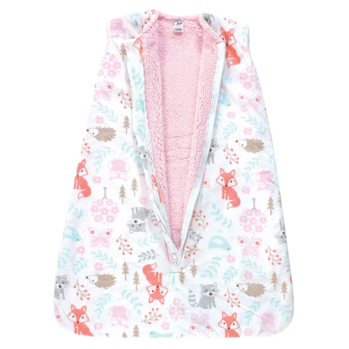 Спальный мешок-одеяло с искусственным мехом Hudson Baby Girl Woodland — фото 3