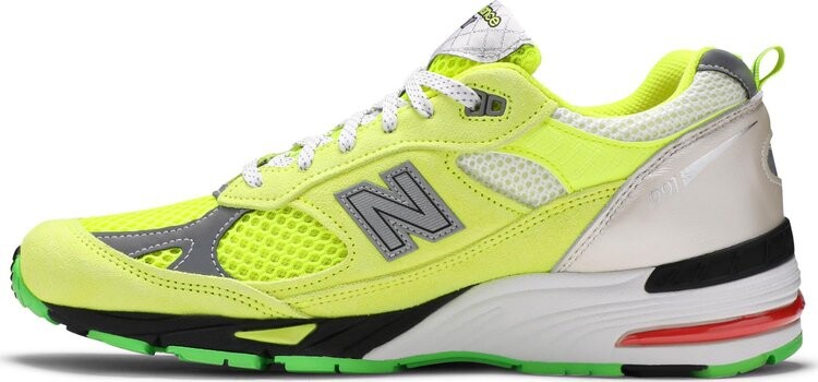 Кроссовки New Balance Aries x 991 Made in England 'Neon Yellow', желтый — фото 4