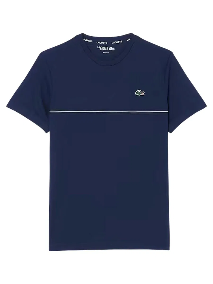 Футболка LACOSTE 'Camiseta lacoste marino back croco ultra dry tee' синего цвета — фото 3