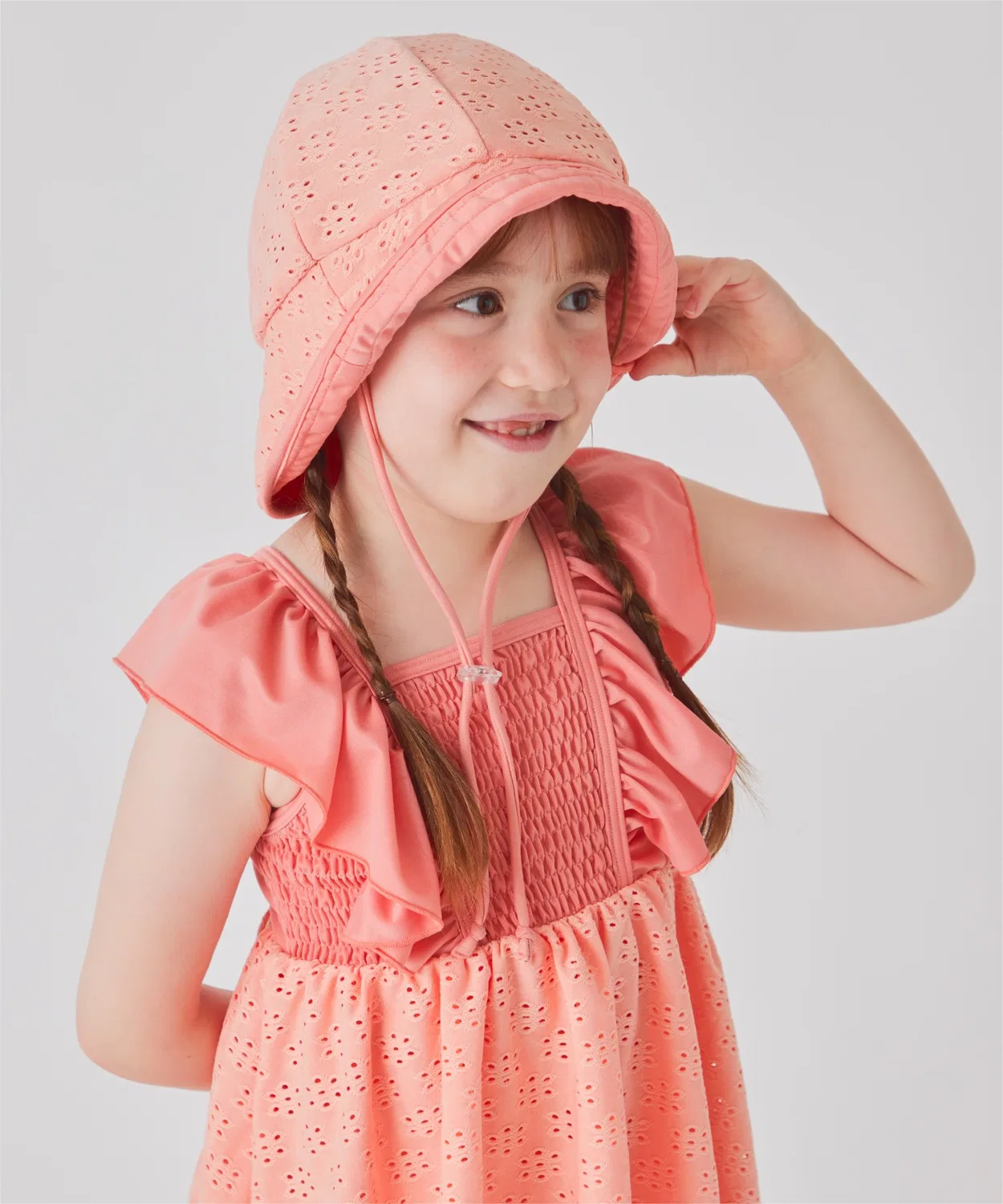 Детская шляпа для плавания с принтом Flower Swim Hat ever closet, Orange