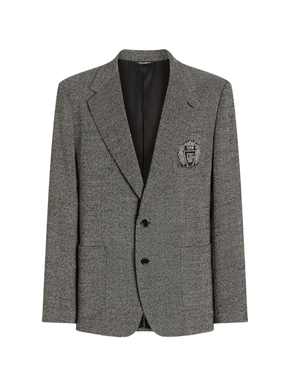 Однобортный пиджак Portofino из шерсти DOLCE & GABBANA, серый