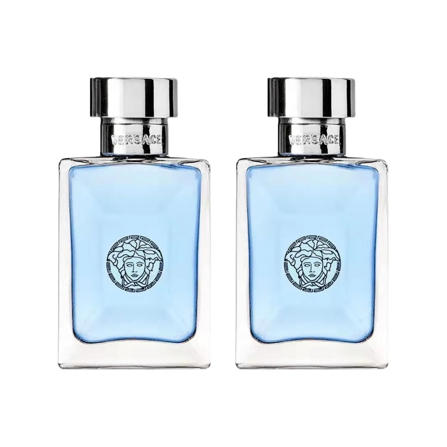 Мужской набор пробников VERSACE, 5 мл x 2, Fougere Eau De Toilette, Musk Amber, VERSACE, Black