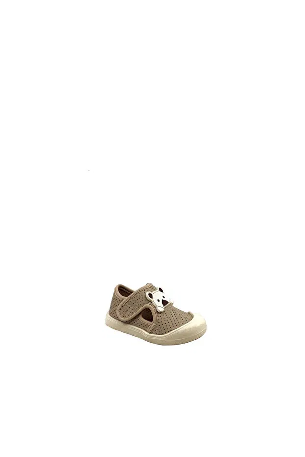 Детская обувь для девочек на плоской подошве Bebe 5194 first step children's shoes Arzen, Beige — фото 2
