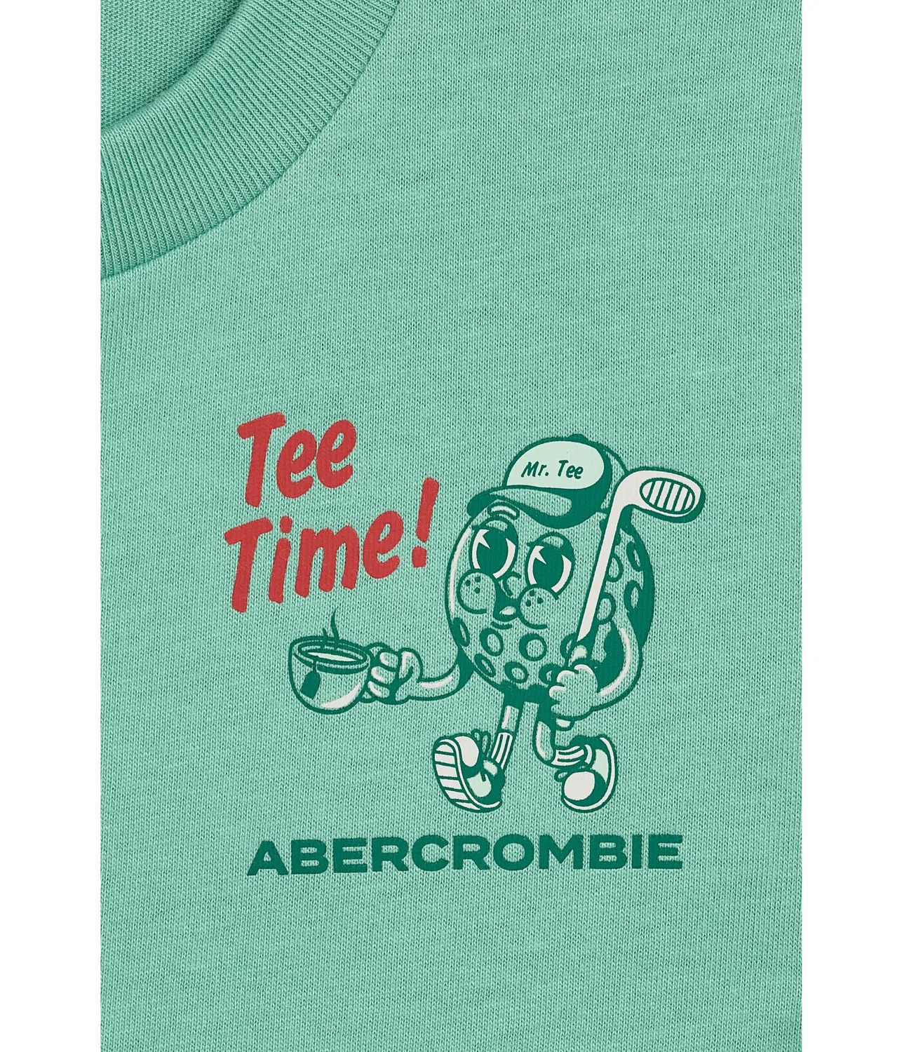 Футболка Tee Time Tee (для больших детей) Abercrombie Kids, Anf Wasabi — фото 3