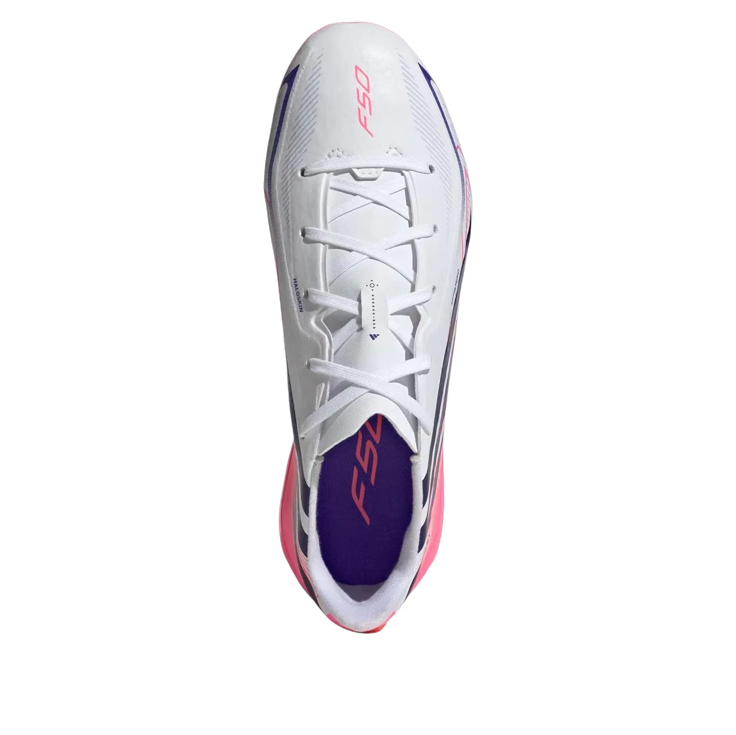 Детские бутсы для футбола с шнуровкой F50 Hyperfast League FG Adidas, белый — фото 4