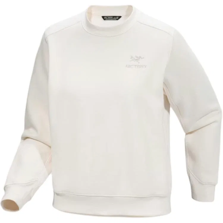 Женский свитшот с длинным рукавом Emblem Arcteryx, Driftwood White/Sea Salt — фото 3