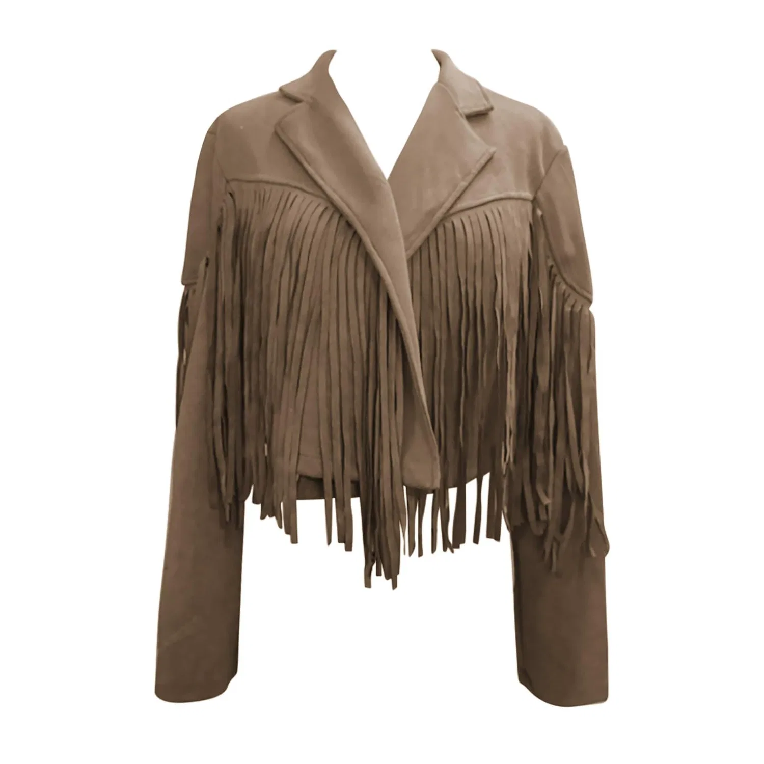 Женская куртка из искусственной кожи с принтом Locomotive Leather Classic Charming Street Clothing, marrone — фото 3
