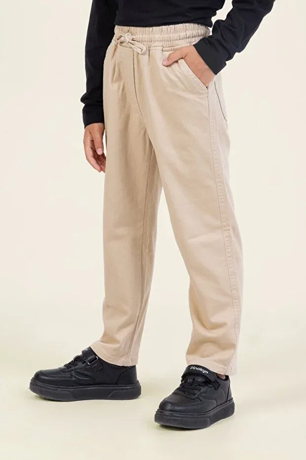 Детские брюки для мальчиков из габардина Dmb Boys & Girls, Beige