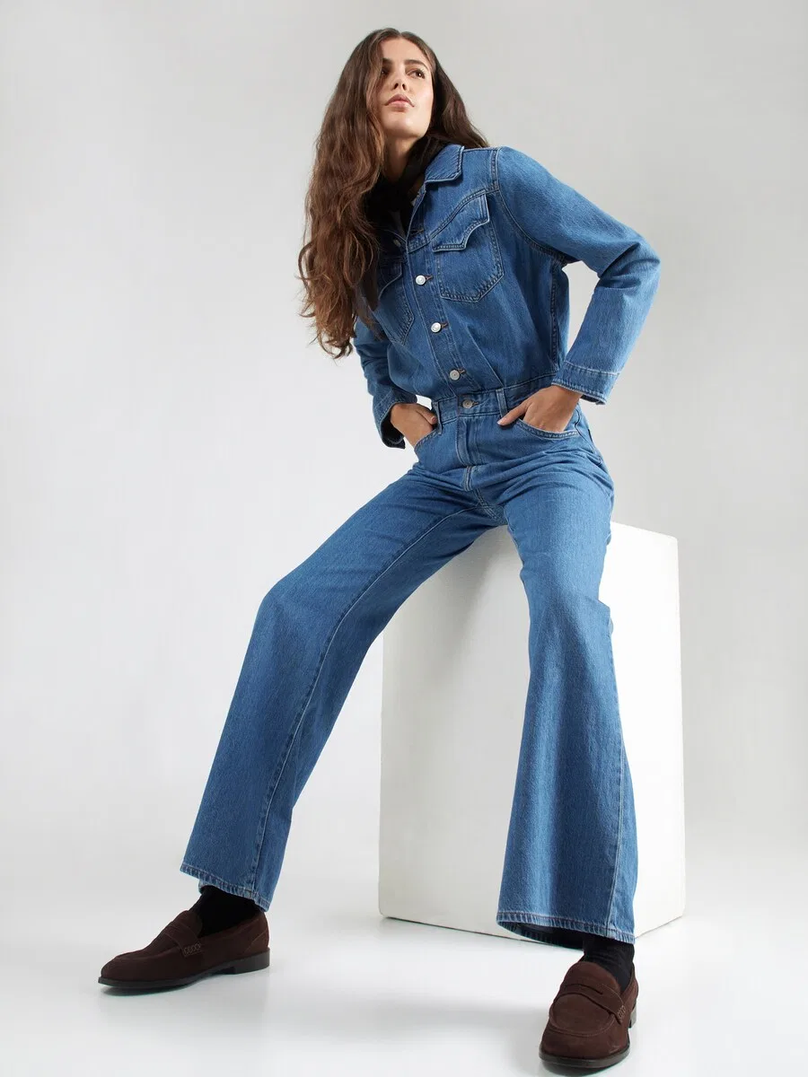 Комбинезон LEVI'S «Кендерс-комбинезон» из синей джинсовой ткани — фото 4