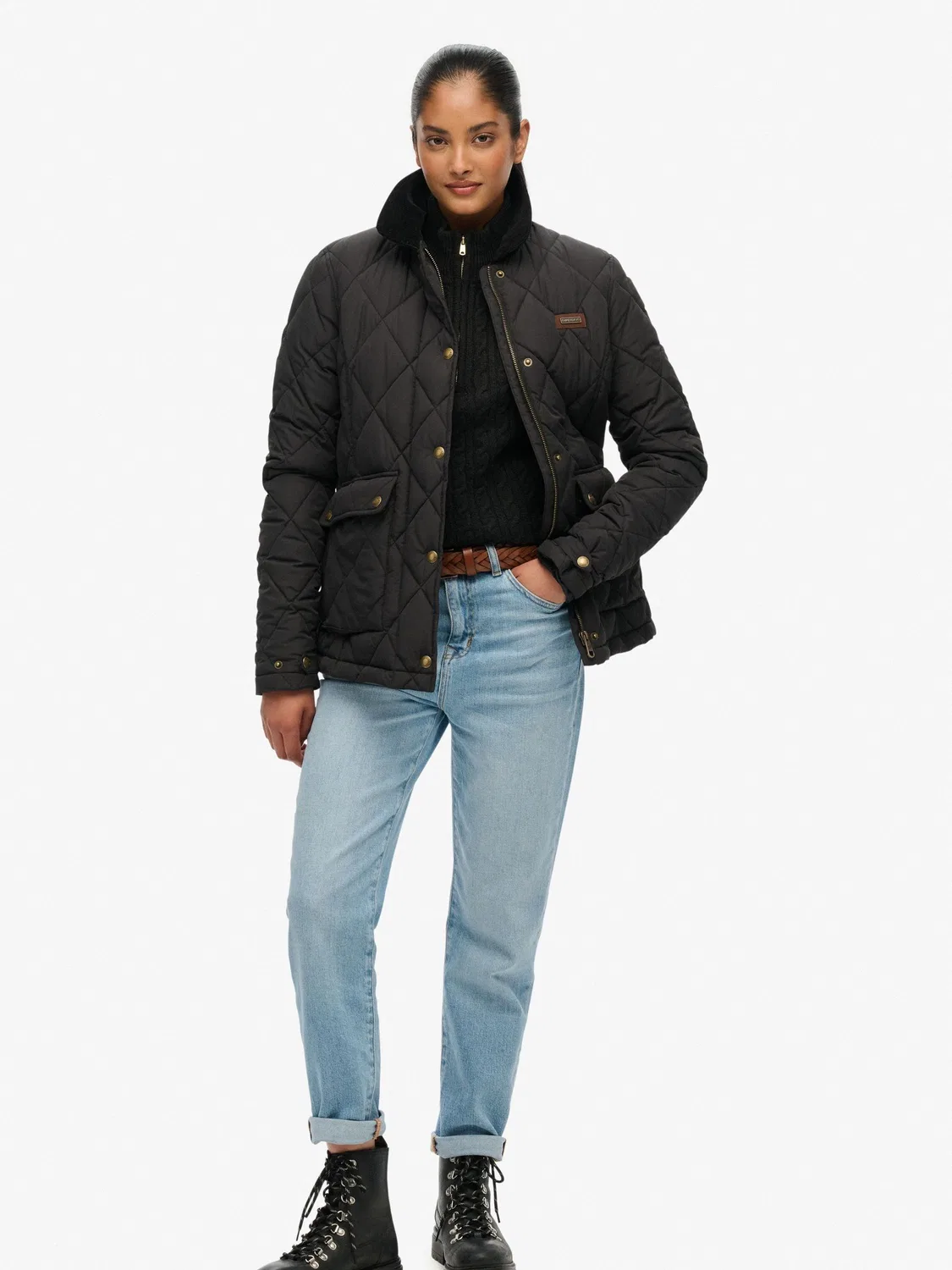 Куртка-подкладка с отделкой из вельвета Superdry, Black — фото 2