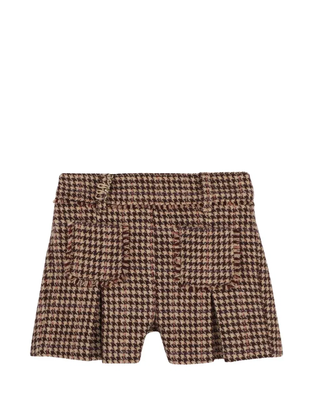 Шорты в ломаную клетку Chloe Kids, бежевый