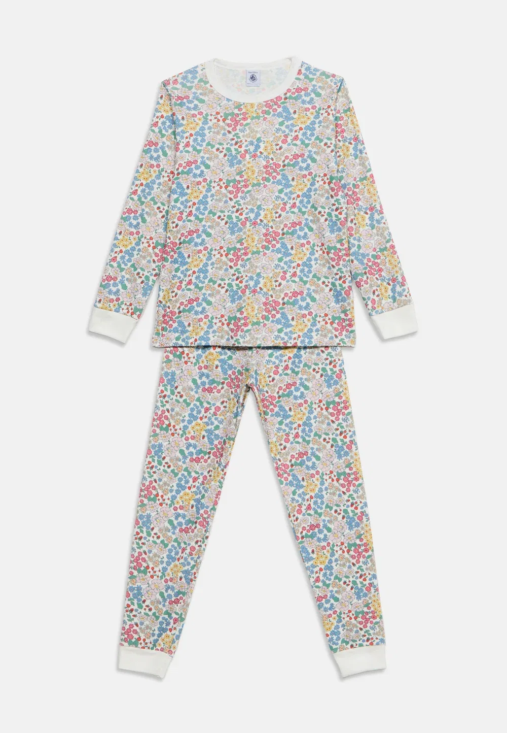 Комплект - пижама Petit Bateau, Marshmallow/Multi-Coloured