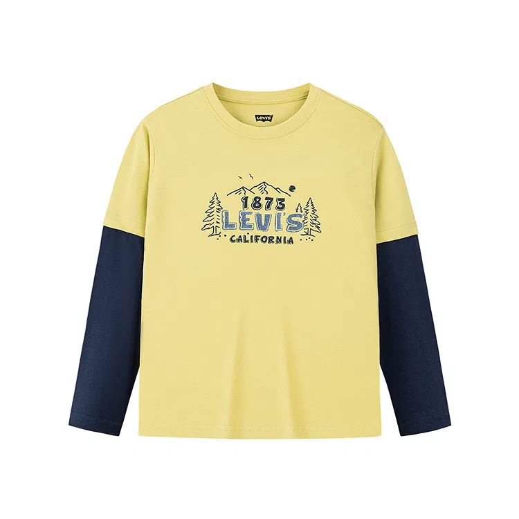 Детская футболка с круглым вырезом Pre School Levi's, Whisper Green