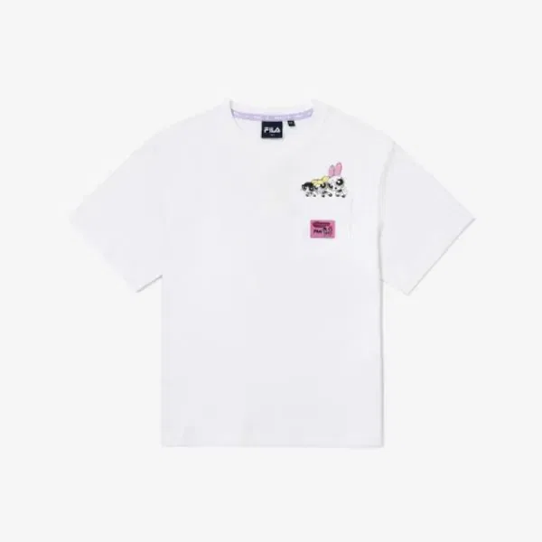 Футболка с принтом Powerpuff Girls, Fila Kids, белый — фото 2