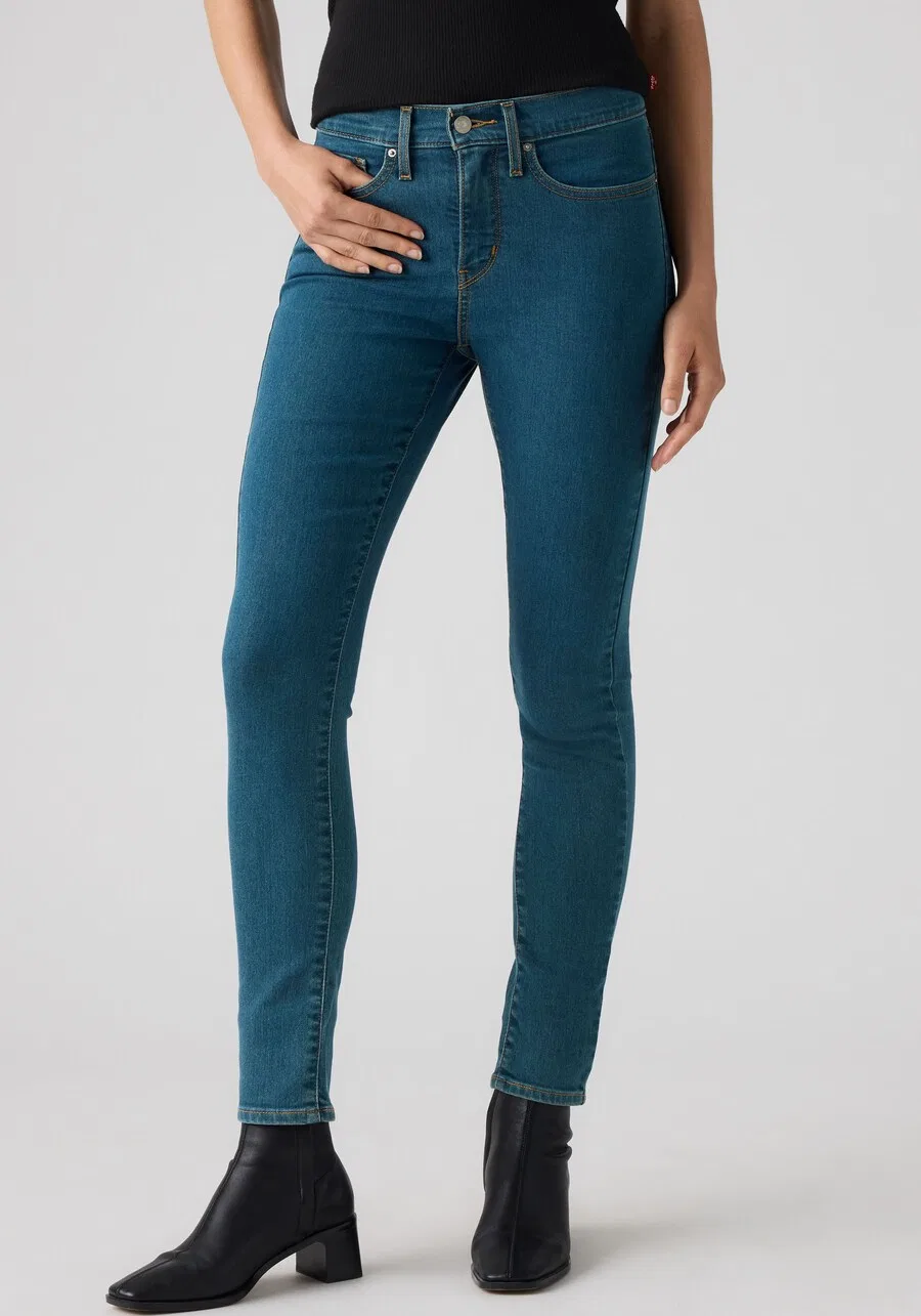 Узкие джинсы LEVI'S синего цвета — фото 2