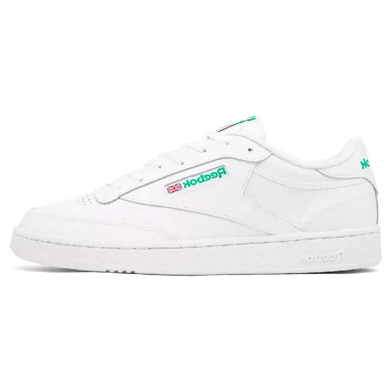 

Кроссовки Reebok Men's club c 85, белый/зеленый, Зеленый;белый, Кроссовки Reebok Men's club c 85, белый/зеленый