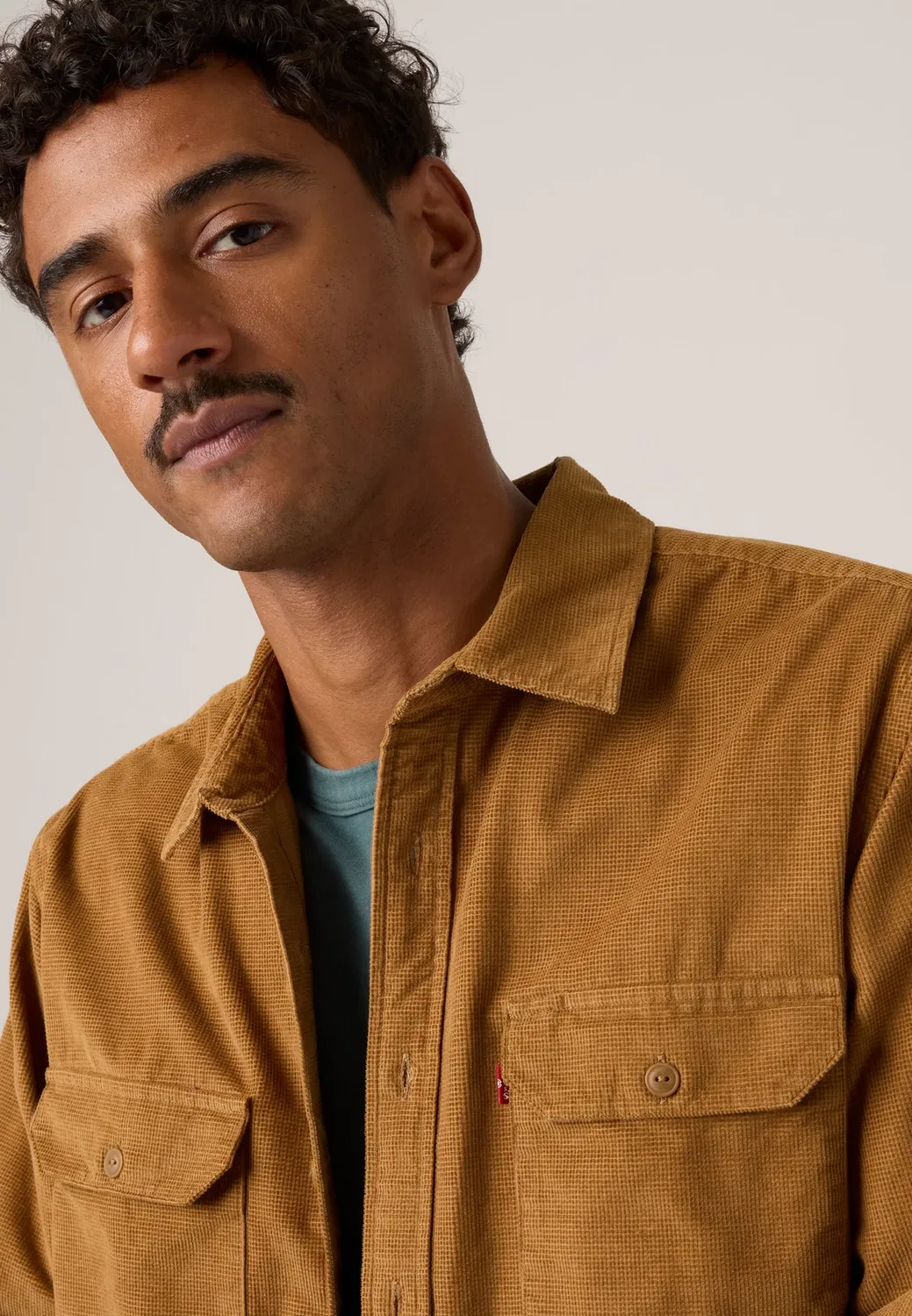 Рабочий Джексон - рубашка Levi'S, Foxtrot Brown Waffle Corduroy — фото 4