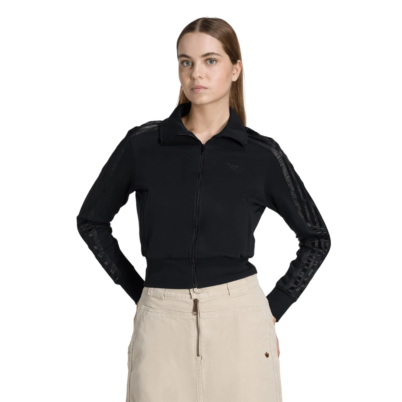 Женская куртка Firebird Lace Track Top Adidas, черный