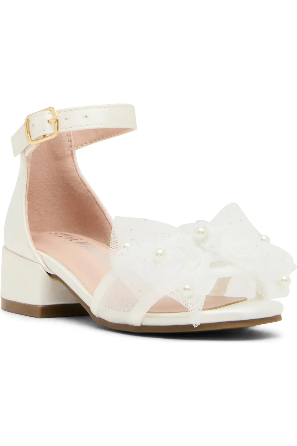 Детские сандалии на щиколотке с бантом Debra Steve Madden, белый