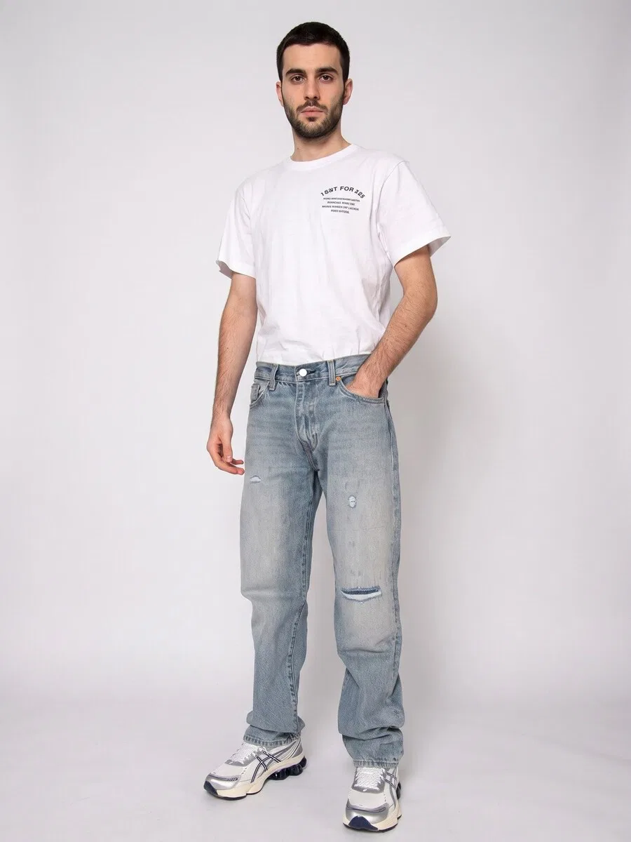 Джинсы LEVI'S Baggy Jeans '555 TENSION DESTRUCTED JEANS' синего цвета