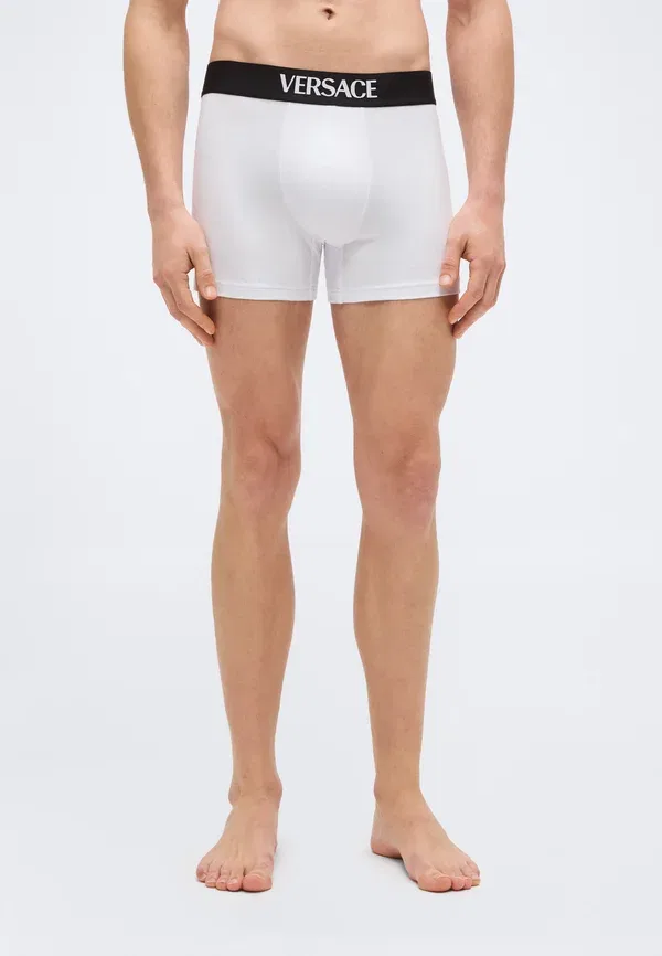 Комплект из 3 боксерских трусов Trunk Essential Logo Versace, белый — фото 2