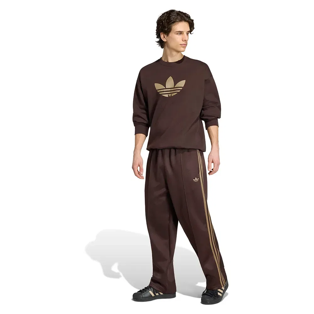 Брюки свободные Adicolor Spacer Baggy Track Adidas Originals, коричневый — фото 4