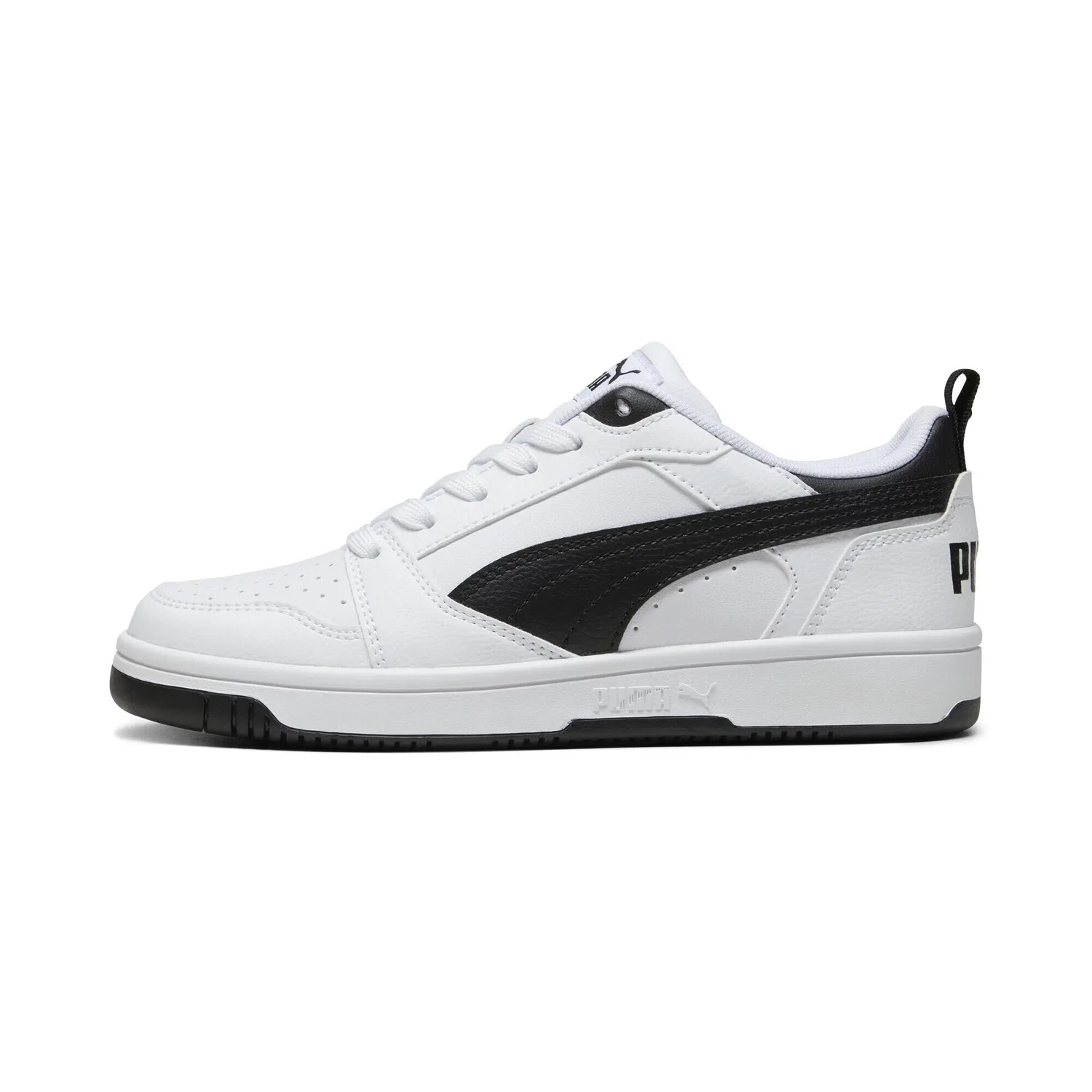 Детские кроссовки с ретро-дизайном Rebound V6 Low Puma, Weiss Schwarz