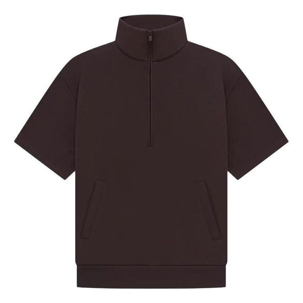 

Футболка drop2 ss23 ls halfzip 3/4 sweatshirt 'brown' Fear Of God Essentials, серый