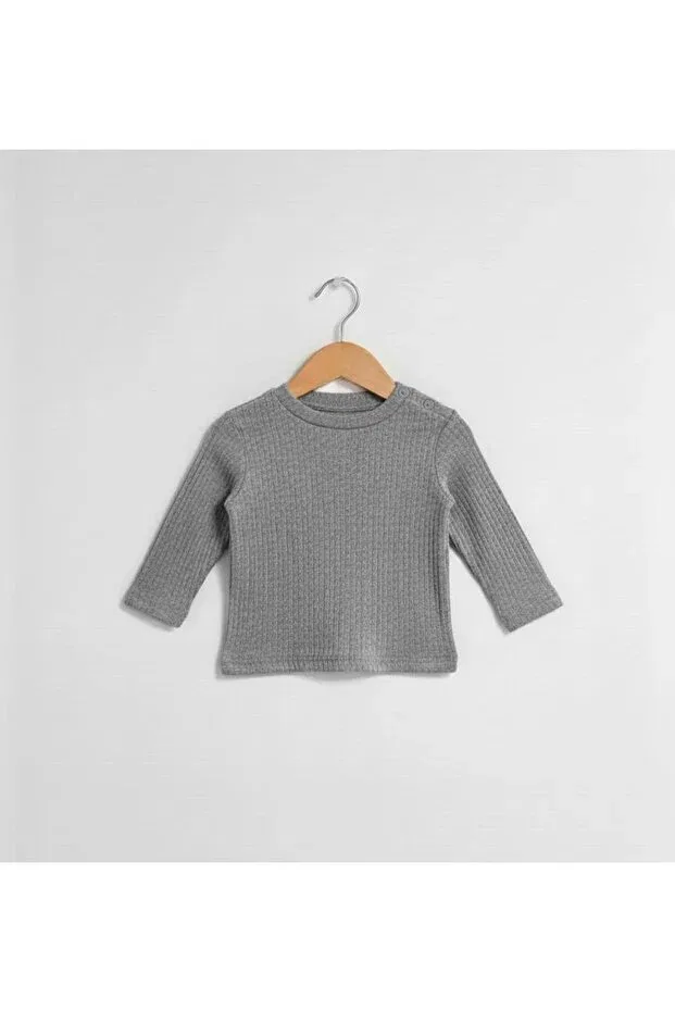 Детское для мальчиков свитшот оверсайз Tiffany, Gray Melange