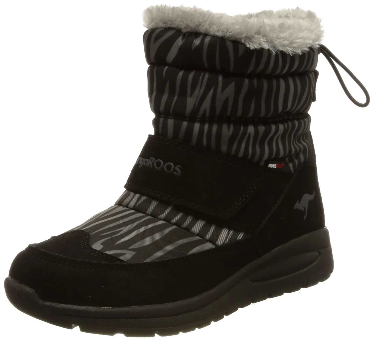 Детские ботинки для девочек без каблука Kp-marty Rtx KangaROOS, Jet Black Zebra