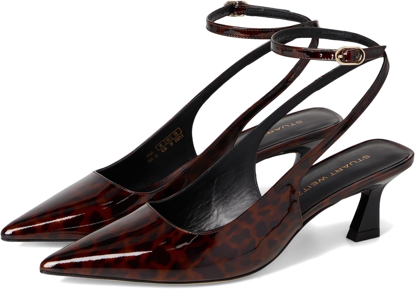Туфли Stuart Weitzman Vinnie 50 Strap Pump, темно-коричневый