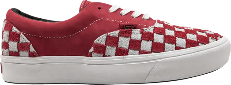 

Кеды Vans Era LX ComfyCush Hairy Checkerboard - Racing Red, красный