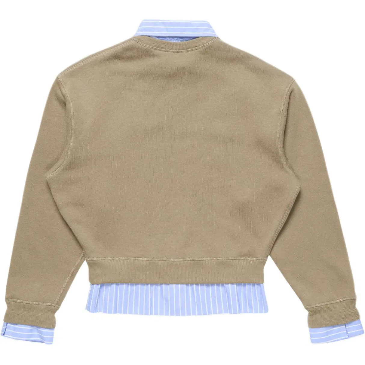 Женский свитшот с отложным воротником Acne Studios, Beige/Blue — фото 3