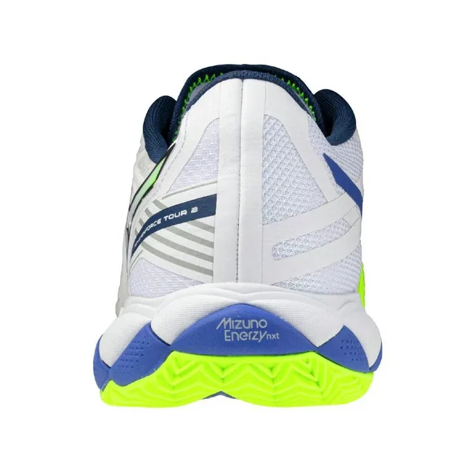 Теннисные кроссовки «Wave Enforce Tour 2 OC» от Mizuno, White X Blue (20) — фото 3