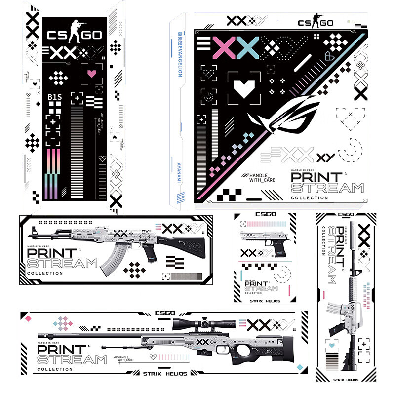 Корпус ASUS ROG Strix Helios GX601 Custom CSGO Printstream Theme, Mid ...