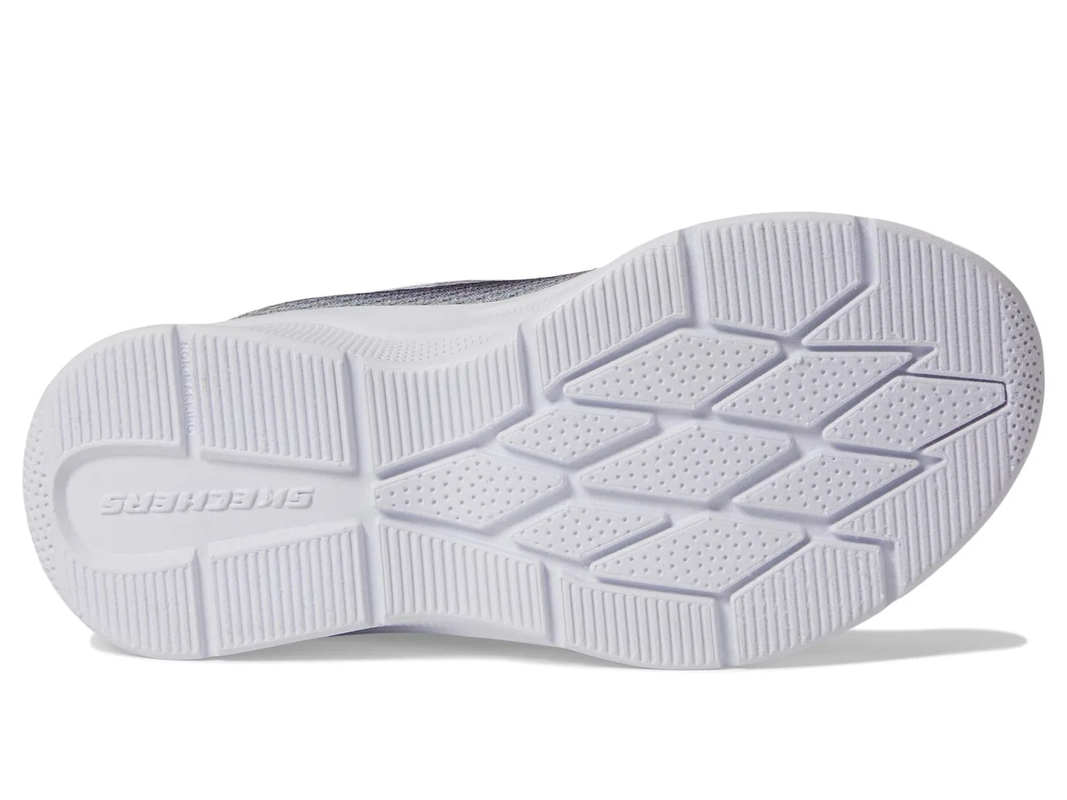 Детские кроссовки для мальчиков с принтом Microspec - Zorva Skechers, Black Silver — фото 4