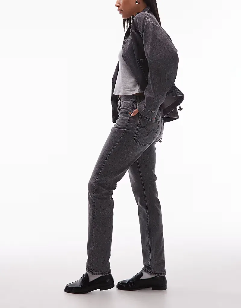 Джинсы Levi's 501 Original Straight Jeans, черный — фото 3
