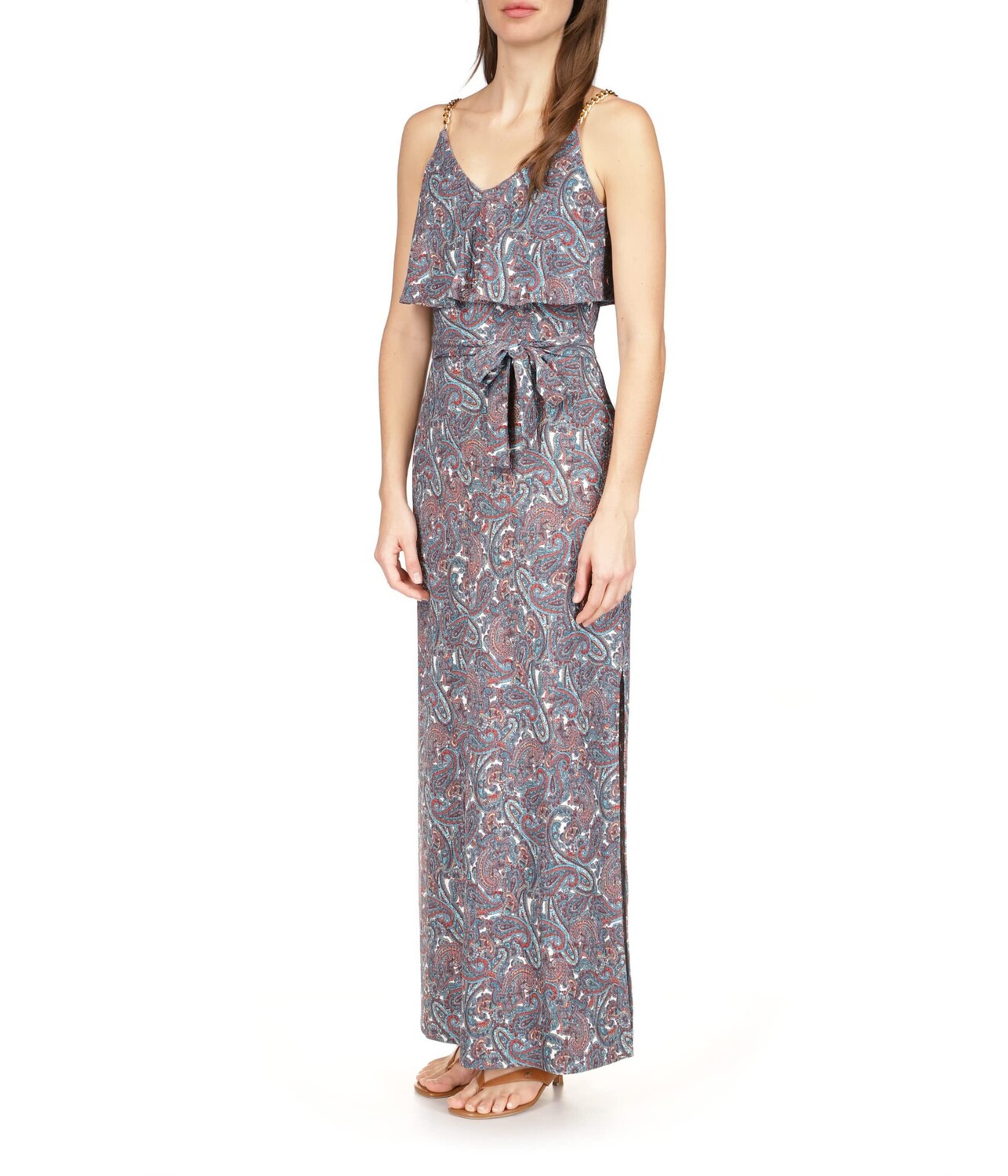 

Платье MICHAEL Michael Kors, Paisley Chain Flutter Maxi Dress