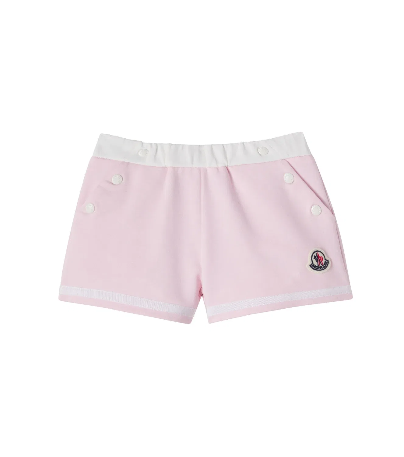 Шорты хлопковые Moncler Enfant, розовый
