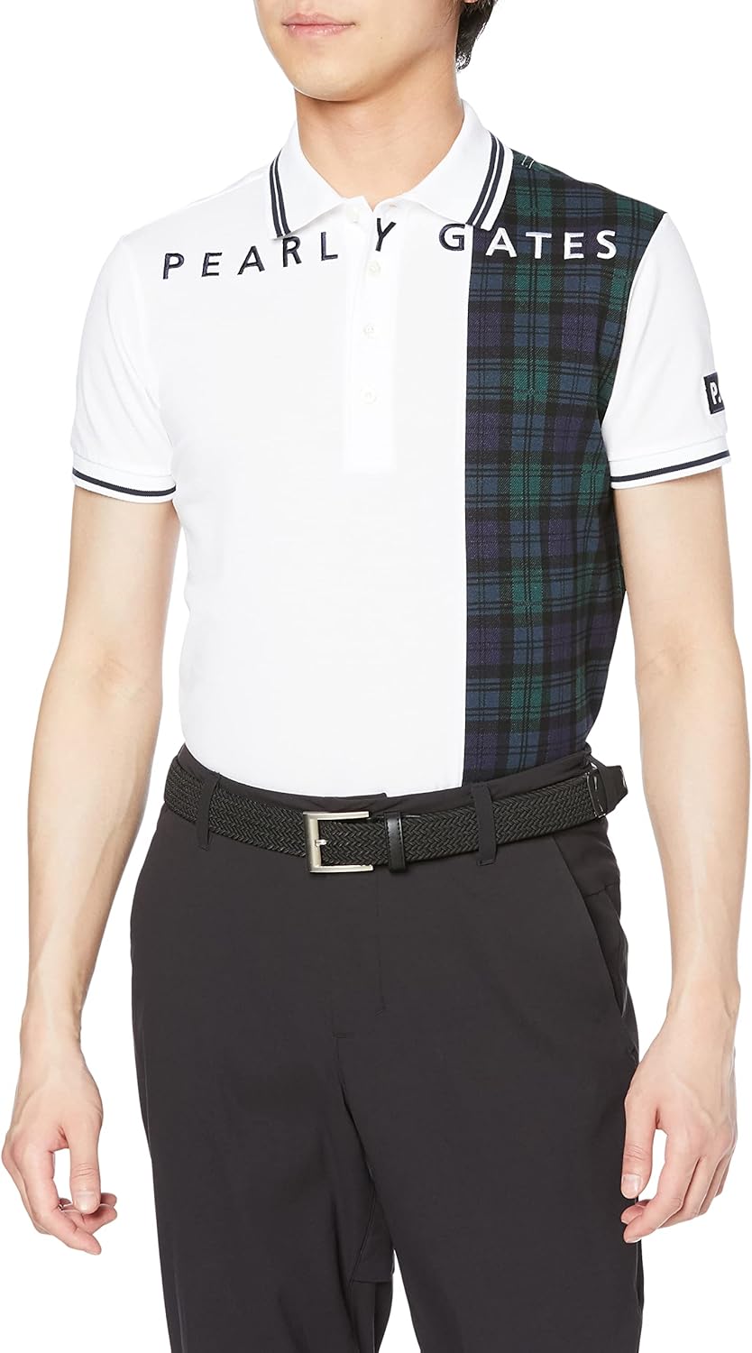 

Мужская поло-рубашка с коротким рукавом Parly Gates 053-3160309 (эластичная, дышащая, влагоотводящая и быстросохнущая) / для гольфа Pearly Gates, белый/черный