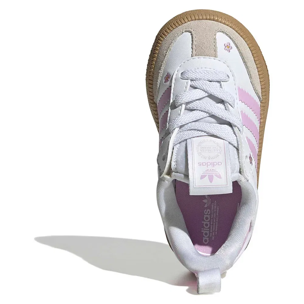 Детские кроссовки для девочек Samba Quickon Adidas Originals, White — фото 3