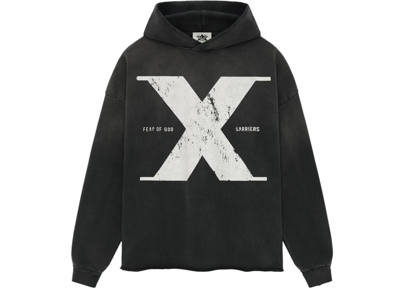 Мужской худи с принтом Fear of God, Off Black