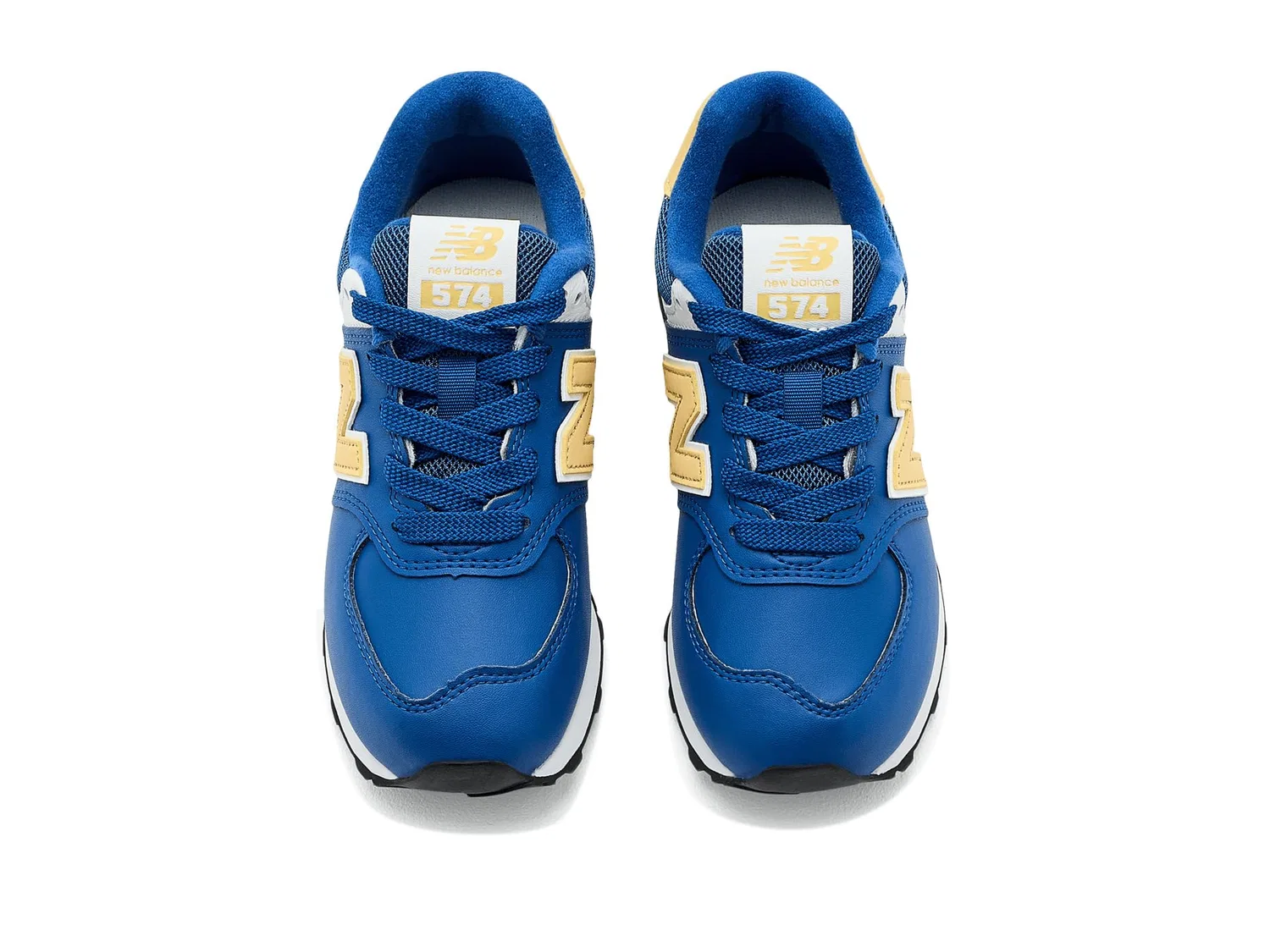 Кроссовки 574 Lace (для маленьких детей) New Balance Kids, Atlantic Blue/Clementine — фото 3