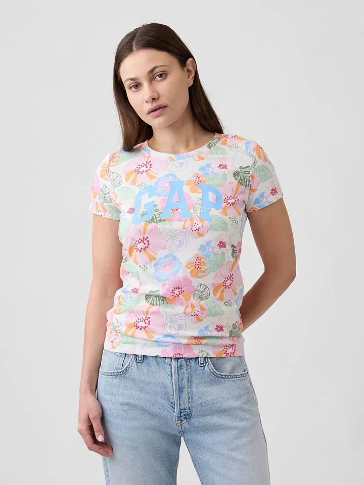 Женская футболка с принтом GAP, Multicolor